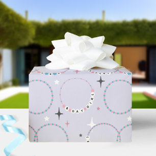 Beaded Birthday Bracelets Lila Geschenkpapier