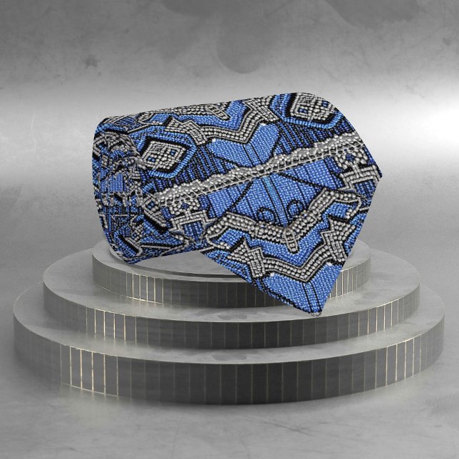 Beaded Blue der 1920er Jahre - Art Deco - Flapper  Krawatte (Von Creator hochgeladen)