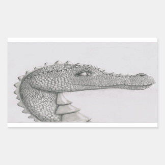 Beaded Dragon Rechteckiger Aufkleber