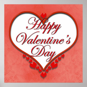 Beaded Heart Valentine Poster