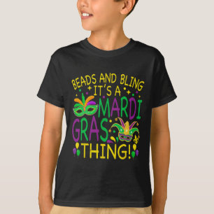 Beads Bling Mardi Gras Thing Carnival Party Männer T-Shirt