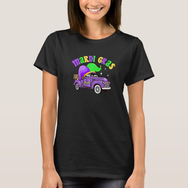 Beads Mardi Gras Truck Mardi Gras Hat Kids Boys Gi T-Shirt (Vorderseite)