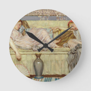 Beads (study), c.1875 (oil on canvas) runde wanduhr