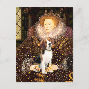 Beagle 1 - Königin Elizabeth I Postkarte
