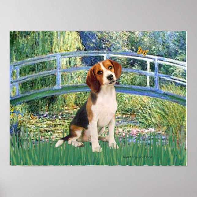 Beagle 1 - Lily Pond Bridge Poster (Vorne)