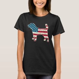 Beagle 4. Juli Hund Männer Frauen USA Amerikanisc T-Shirt