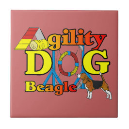 Beagle Agility Geschenke Fliese
