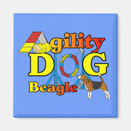 Beagle Agility Geschenke Magnet