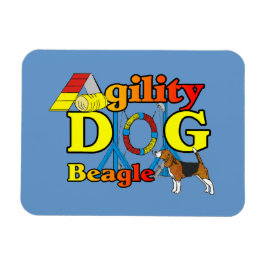 Beagle Agility Geschenke Magnet