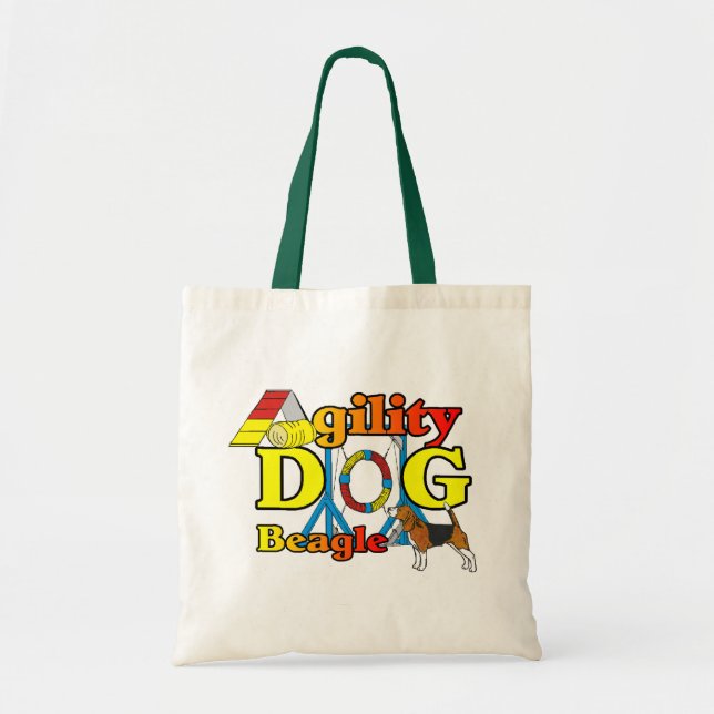Beagle Agility Geschenke Tragetasche (Vorne)