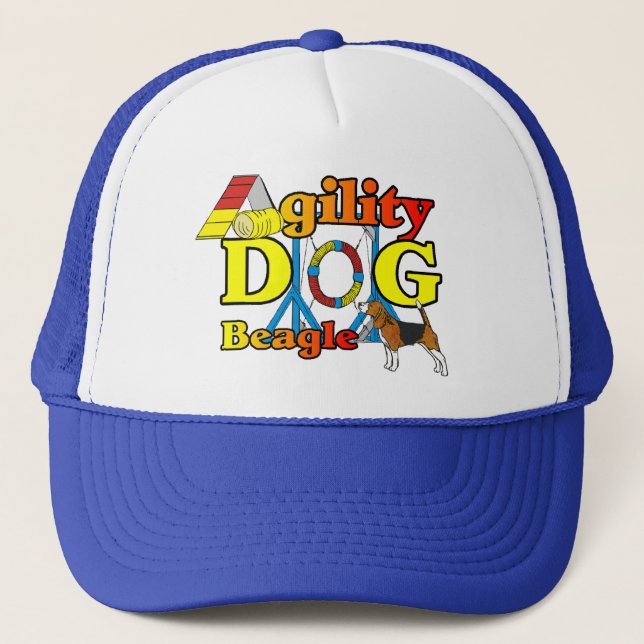 Beagle Agility Geschenke Truckerkappe (Vorderseite)