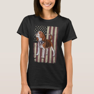 Beagle American Flag Bandana Patriotisch 4. Juli T-Shirt