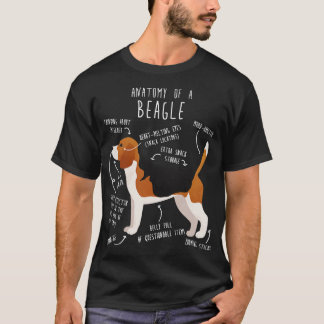 Beagle Anatomie des Hundes 1 T-Shirt