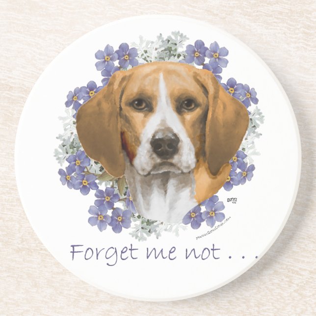 Beagle-Andenken Getränkeuntersetzer (Vorne)