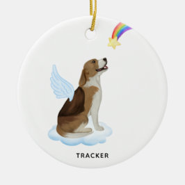 Beagle Angel Dog Personalisiertes Haustier Memoria Keramik Ornament