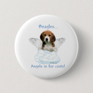 Beagle Angel - Schaltfläche Button