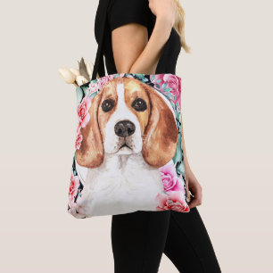 Beagle Aquarellhund Rose
