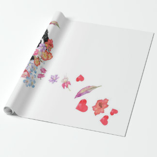 Beagle Aquarellmalerei Hunde Blume Geschenkpapier