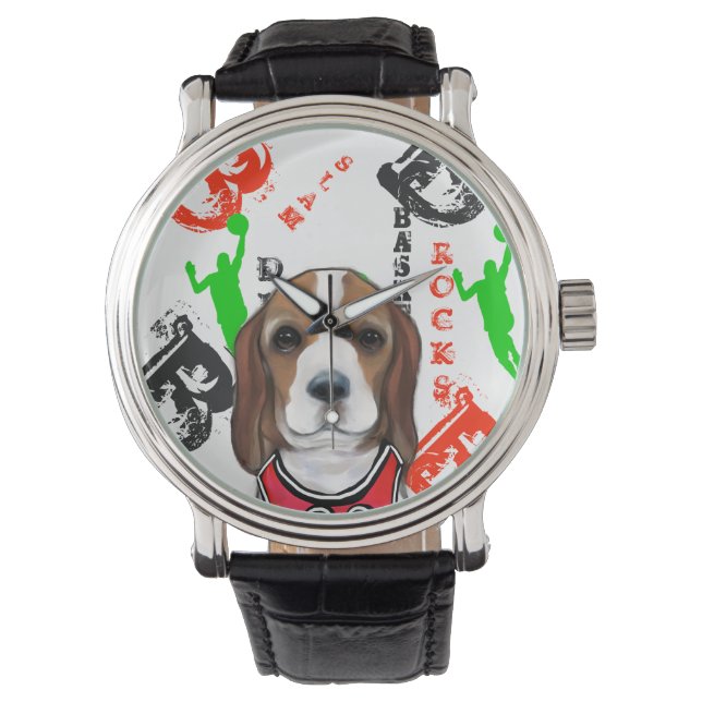 Beagle Armbanduhr (Vorderseite)