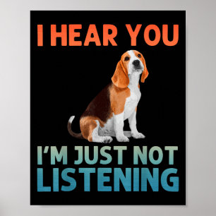 Beagle Art für Männer Frauen Beagle gedachte Beagl Poster
