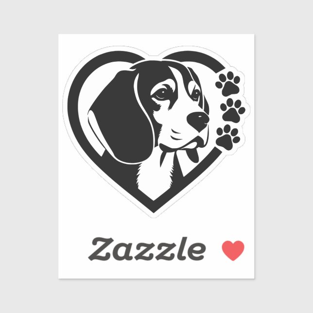 Beagle Aufkleber (Blatt)