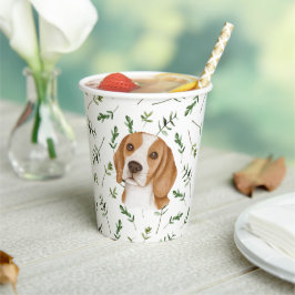 Beagle Baby Dusche Wasserfarbe Thema Papiersorten Pappbecher