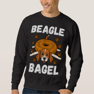 Beagle Bagel Baker Roll Lover Weizen Jüdisches Bro Sweatshirt