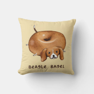 BEAGLE BAGEL lali Kissen