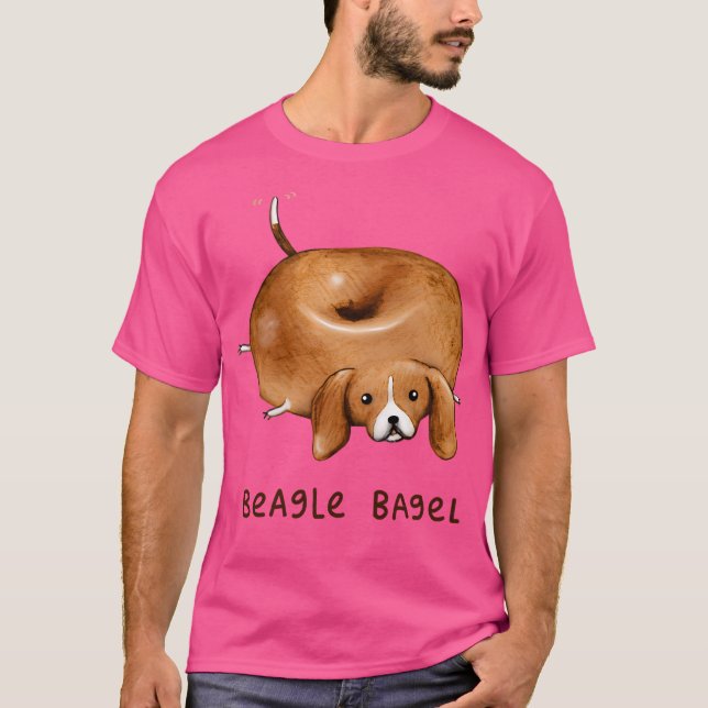 Beagle Bagel T-Shirt (Vorderseite)