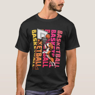 Beagle Basketball Sports Dog Lover T-Shirt