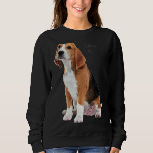 Beagle Beagle Liebe ist Hund Mama Vater Welpe Haus Sweatshirt