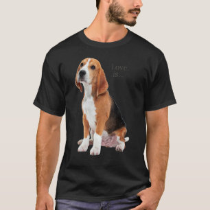 Beagle Beagle Liebe ist Hund Mama Vater Welpe Haus T-Shirt