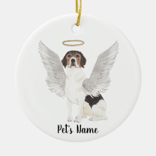 Beagle Beileid Memorial Keramik Ornament