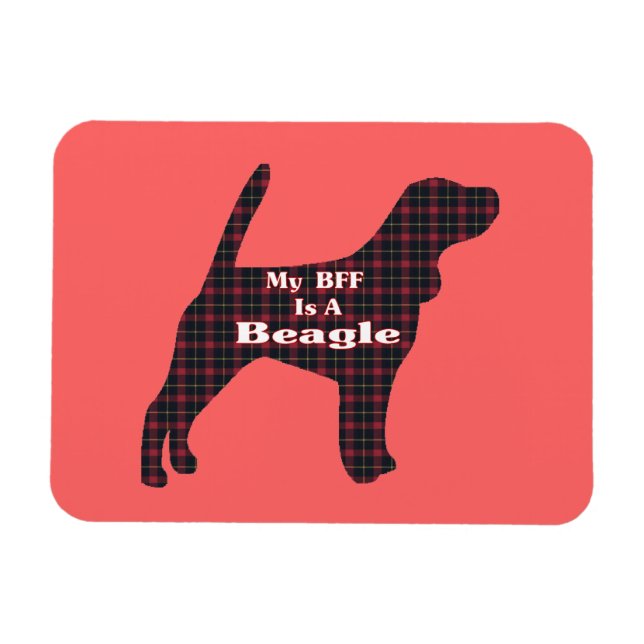 Beagle BESTE FREUNDIN Magnet (Horizontal)