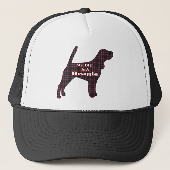 Beagle-BESTE FREUNDIN Truckerkappe (Vorderseite)
