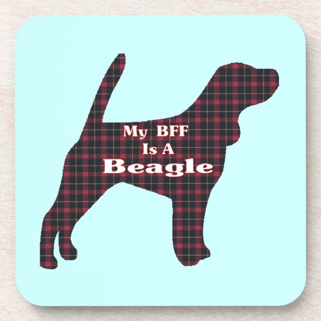 Beagle BESTE FREUNDIN Untersetzer (Vorderseite)