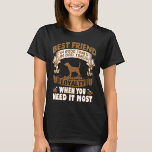 Beagle bester Freund in guter Zeit und in schlecht T-Shirt