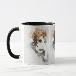Beagle Black Brown White Pet Doggie Puppy Tasse