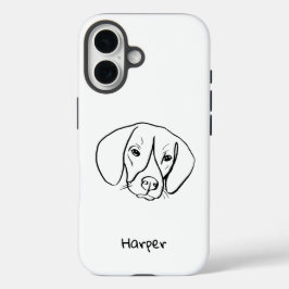 Beagle Bliss: Handy-Fall für individuell anpassbar iPhone 16 Hülle