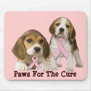 Beagle-Brustkrebs Mousepad