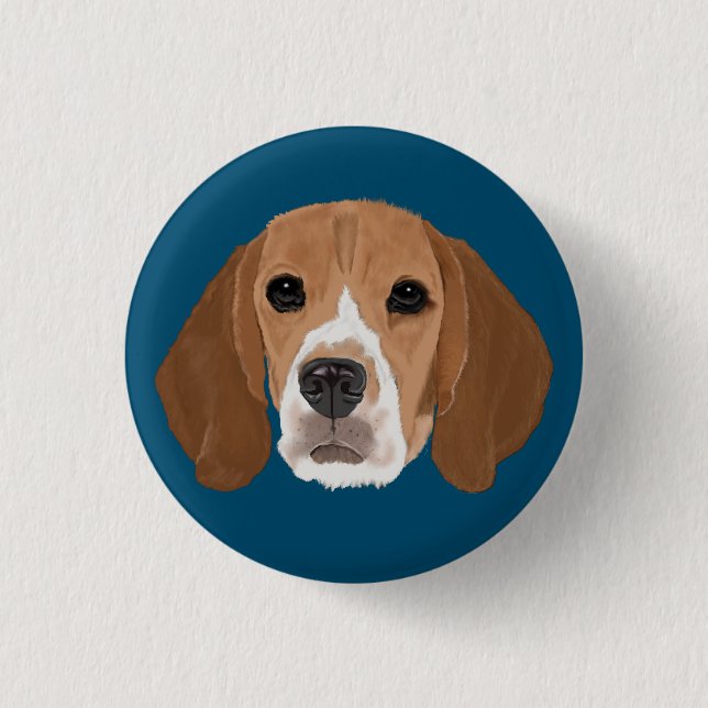Beagle Button (Vorderseite)