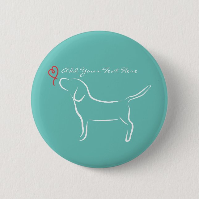 Beagle Button (Vorderseite)