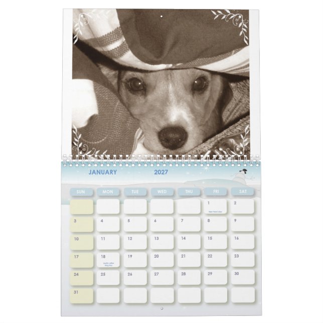 Beagle Calander Kalender (Jan 2027)