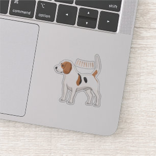 Beagle Cartoon Aufkleber