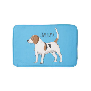 Beagle Cartoon Badematte