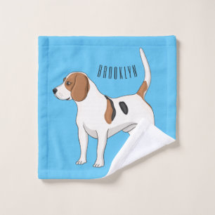 Beagle Cartoon Badhandtuch Set