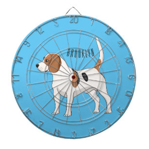 Beagle Cartoon Dartscheibe
