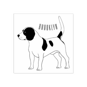 Beagle Cartoon Gummistempel