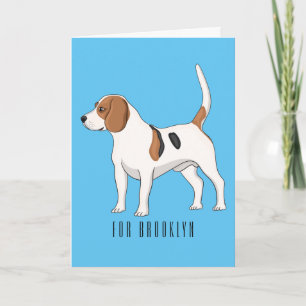 Beagle Cartoon Karte