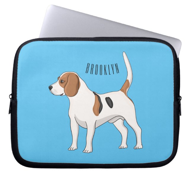 Beagle Cartoon Laptopschutzhülle (Vorderseite)